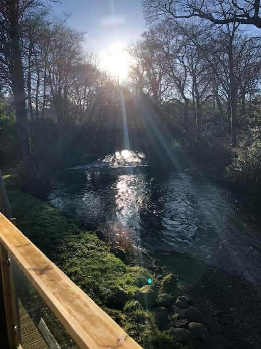 Stunning 3 Bed Riverside Cabin In Snowdonia Caeathro エクステリア 写真